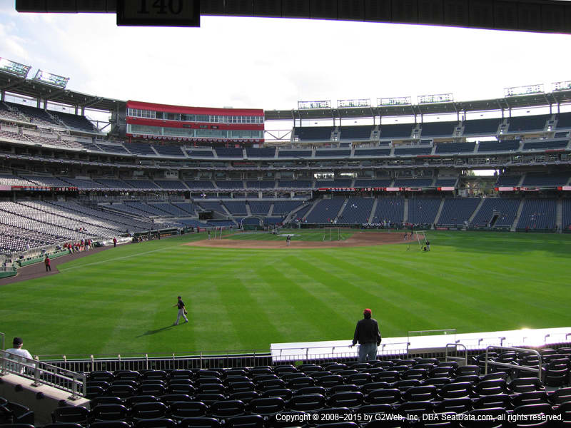 Nationals Park Section 140 view