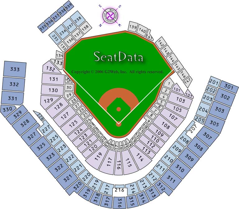 Pnc Park Seating Chart Detailed